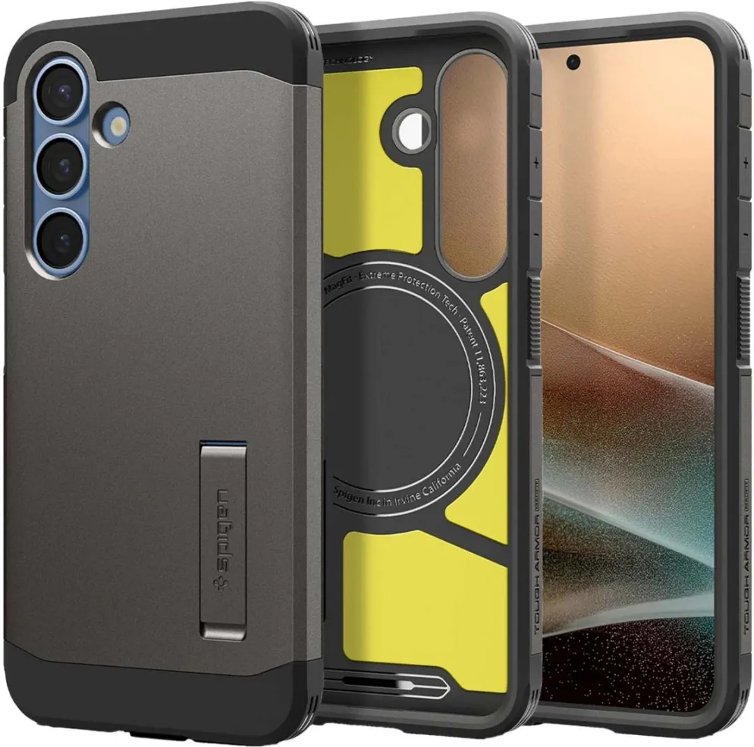 Spigen Tough Armor 13262 Hoesje - Samsung Galaxy S25 Plus - Gunmetal