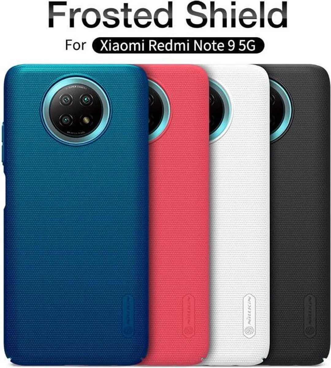 Nillkin Super Frosted Shield Hoesje Xiaomi Redmi Note 9T - Wit - afbeelding 6 van 6