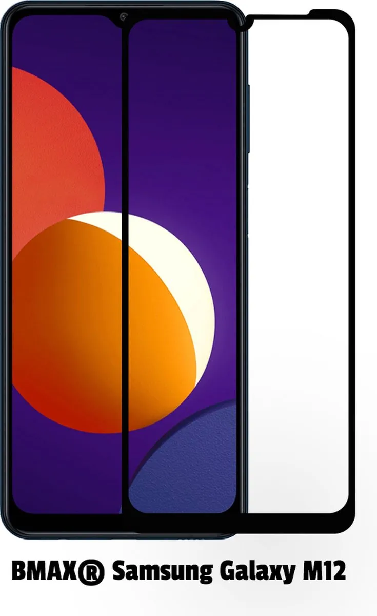 BMAX BMAX1287089 Screenprotector - Samsung Galaxy M12 - 2 Stuks - Zwart