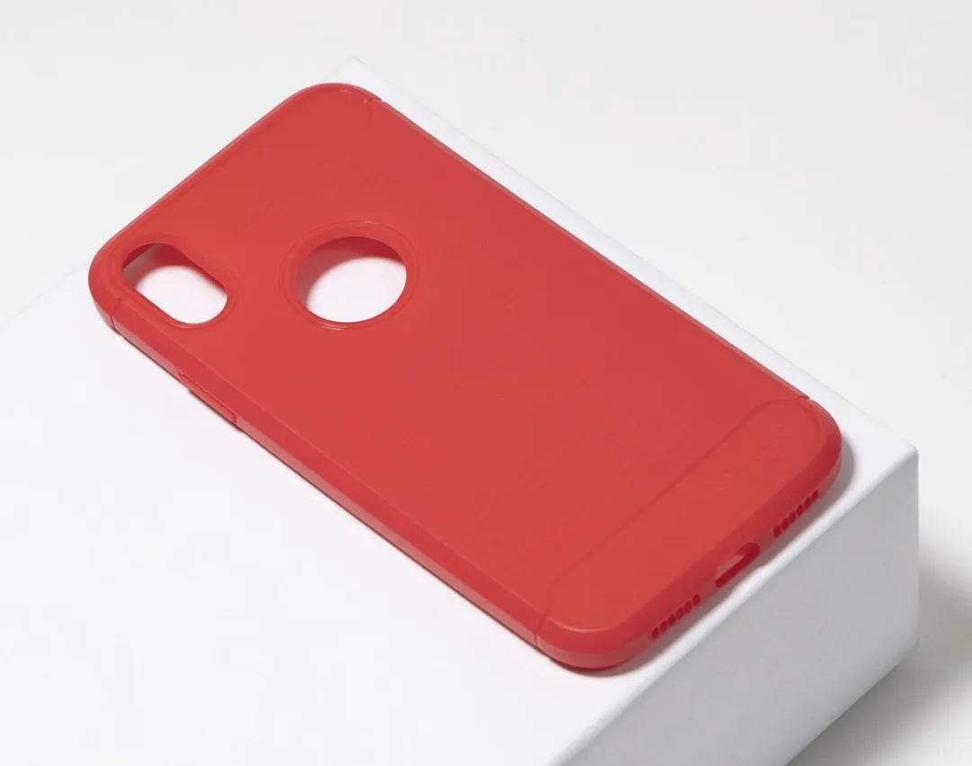 BMAX Carbon Hoesje iPhone XR - Rood - BMAX3154186