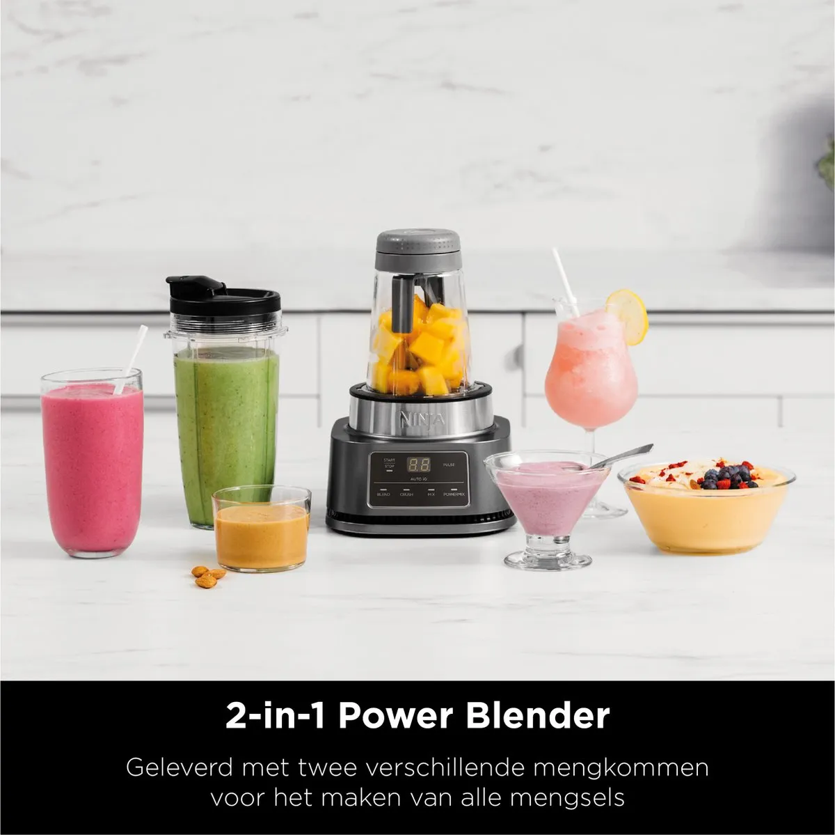 Ninja Foodi CB100EU Power Nutri Blender 1100W - 2.1L/700ml