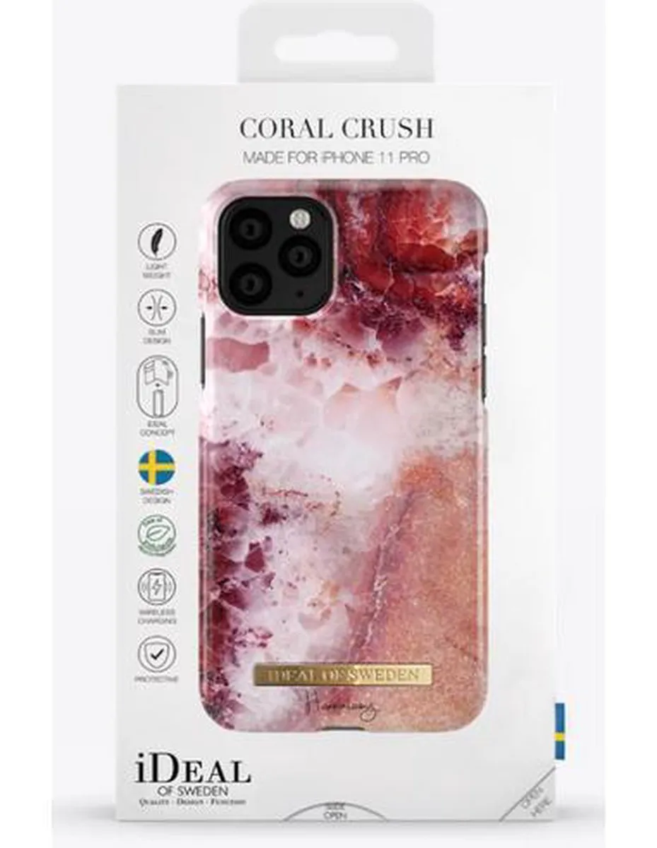 iDeal of Sweden iPhone 11 Pro Hoesje Coral Crush - Roodroze - afbeelding 4 van 6