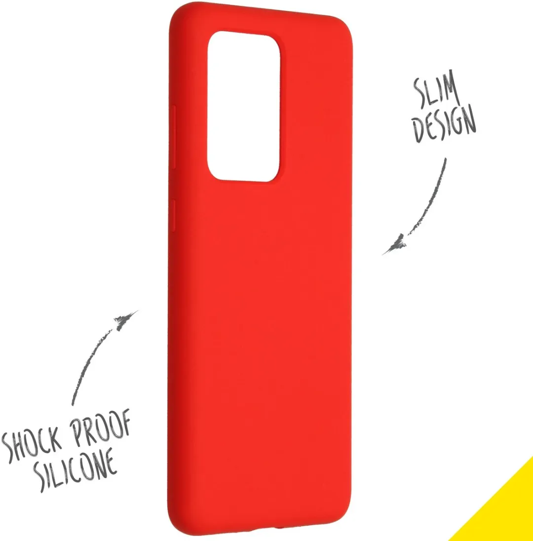 Accezz Hoesje Samsung Galaxy S20 Ultra - Rood