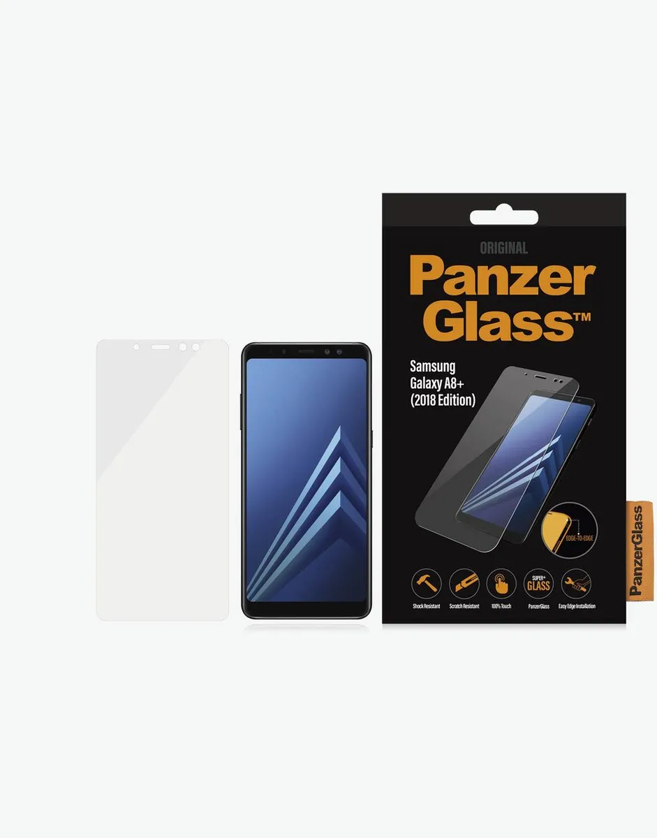 PanzerGlass Ultra-Clear Schermbeschermer Samsung Galaxy A8+ (2018) - Zwart