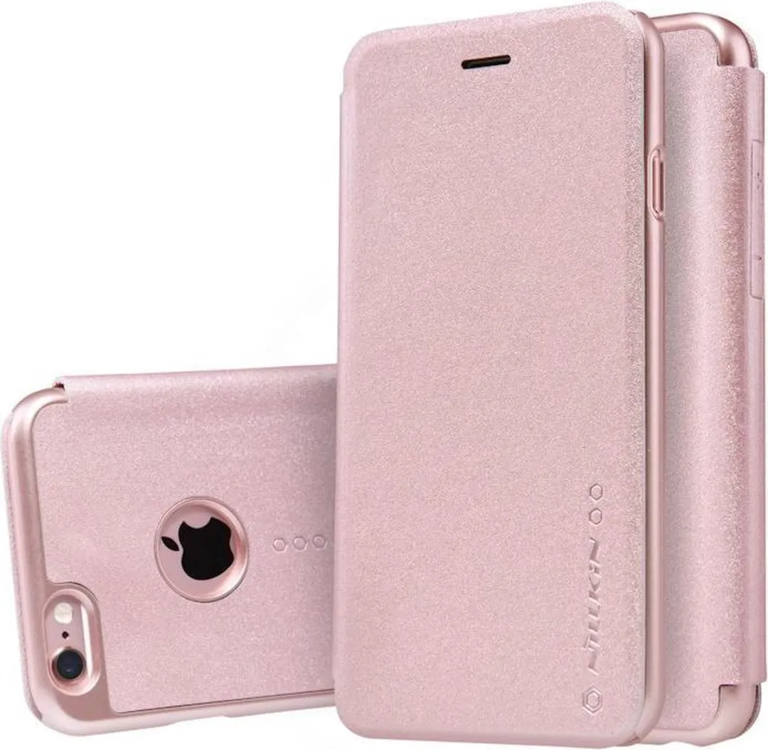 Nillkin New Sparkle PU Leder BookCase iPhone 6/6S - Roségoud - afbeelding 6 van 6