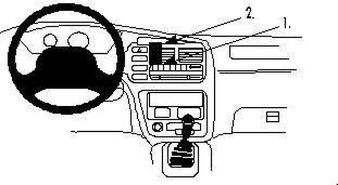 Brodit ProClip 852662 Center Mount Telefoonhouder - Chevrolet Tracker/Suzuki Vitara