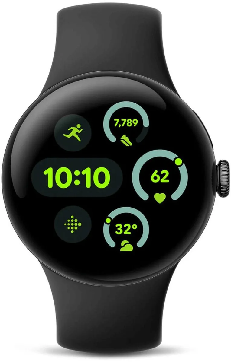 Google Pixel Watch 3 45mm LTE - Zwart