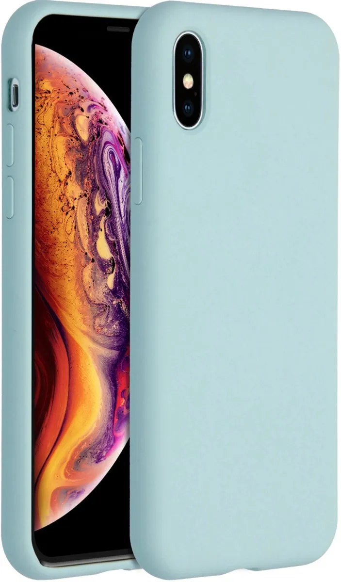 Accezz Hoesje iPhone Xs Sky Blue