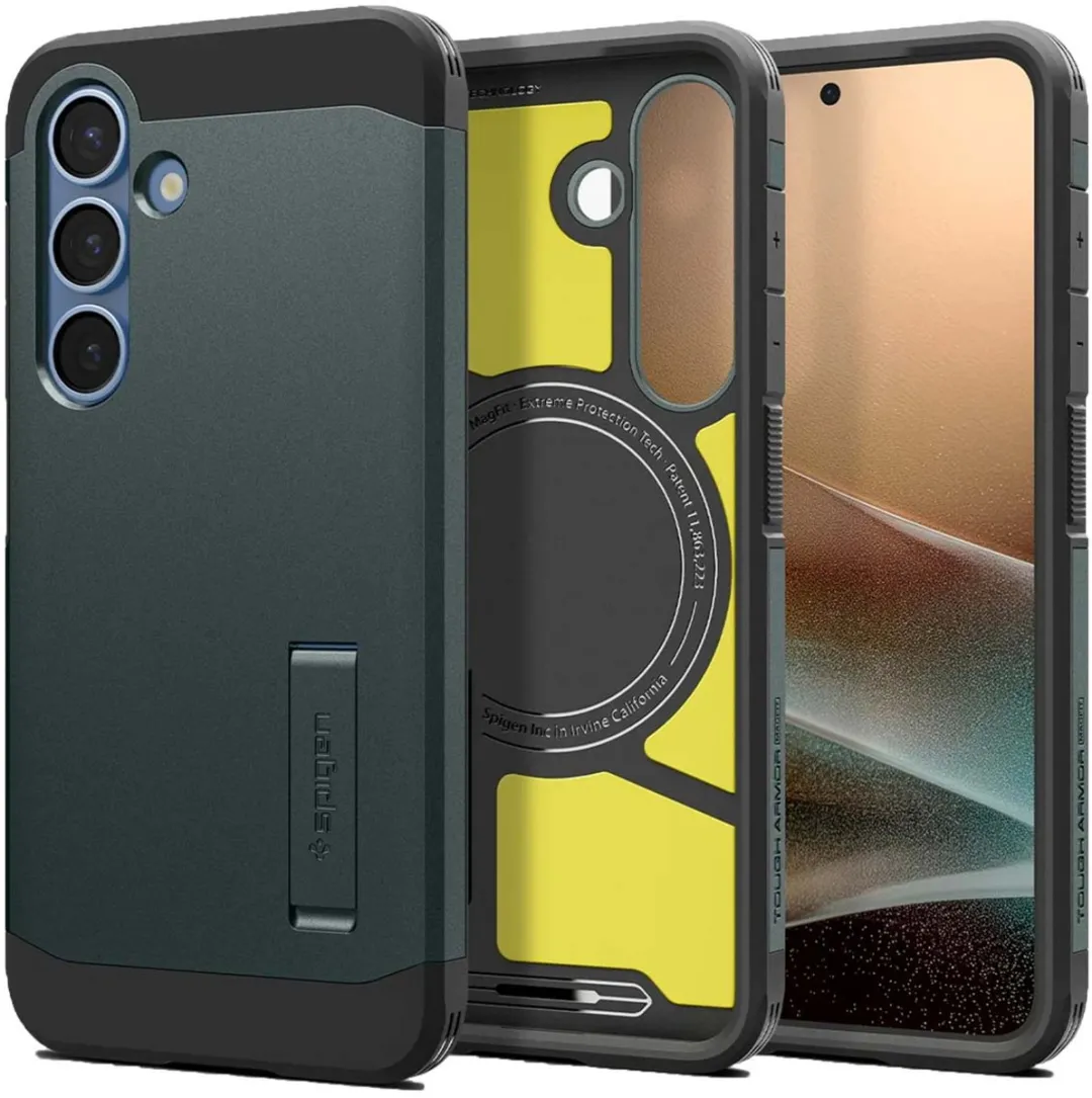 Spigen Tough Armor 13257 Hoesje - Abyss Groen