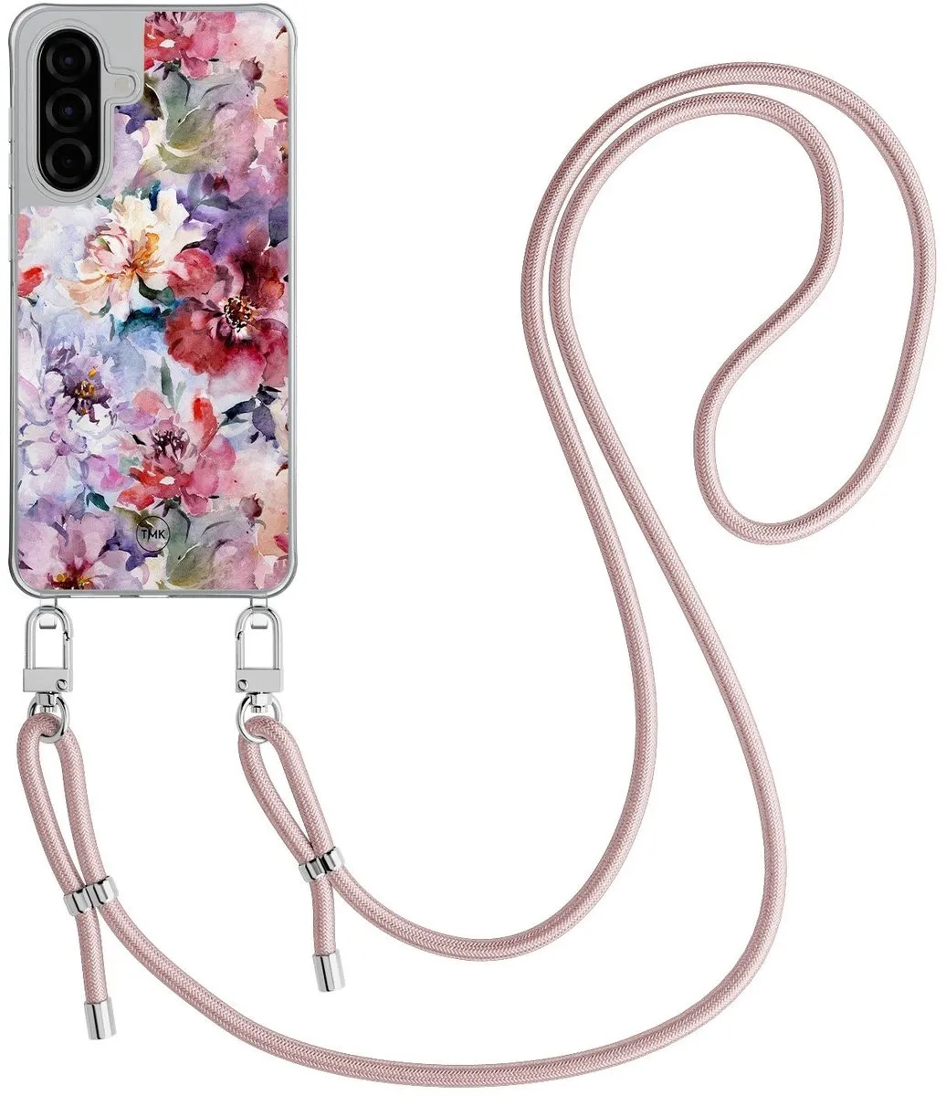 Casevibes A26 Telefoonhoesje Bloemen Acryl CV/S/A26/C/016 - Crossbody