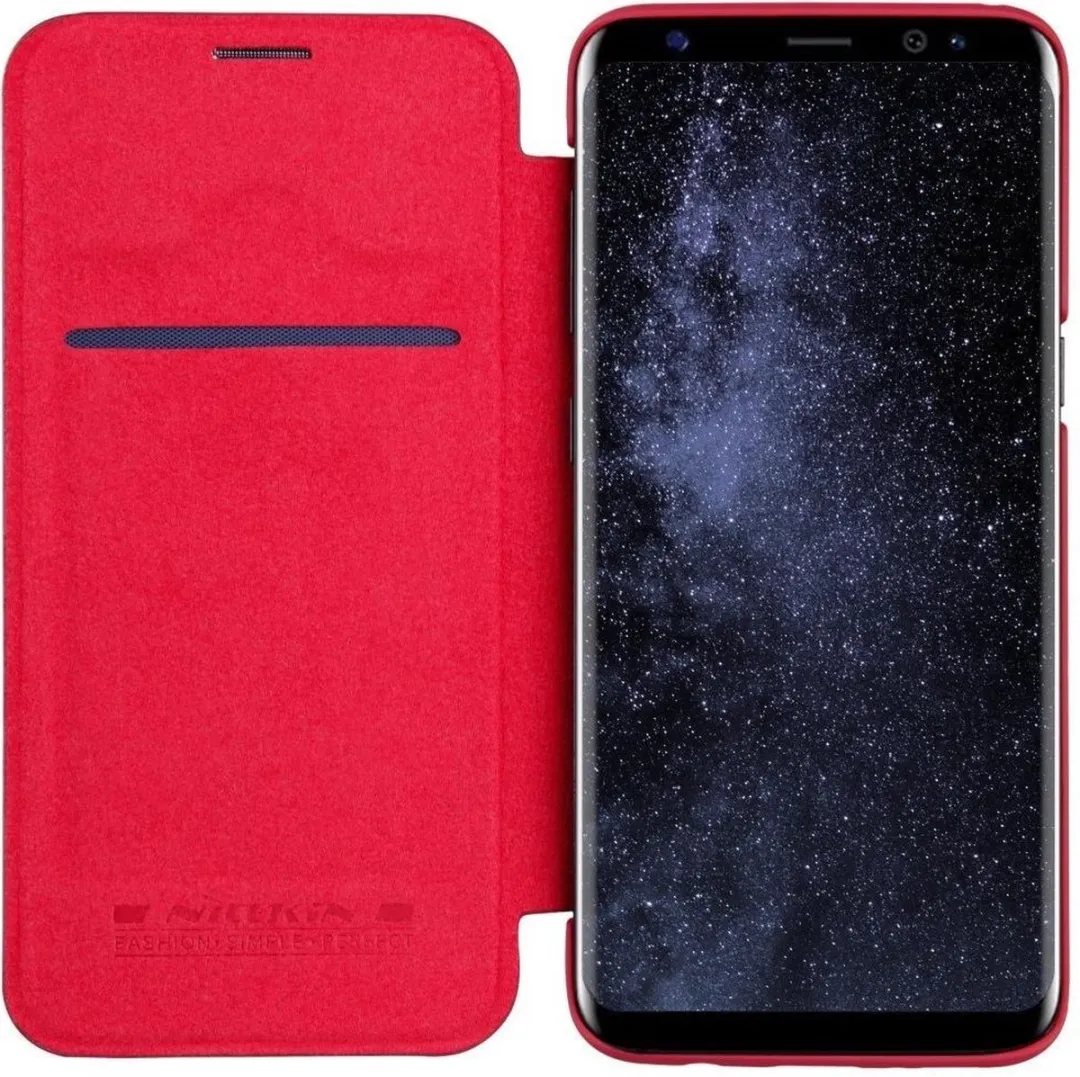 Nillkin Qin Series Hoesje Samsung Galaxy S8+ - Rood - afbeelding 2 van 5