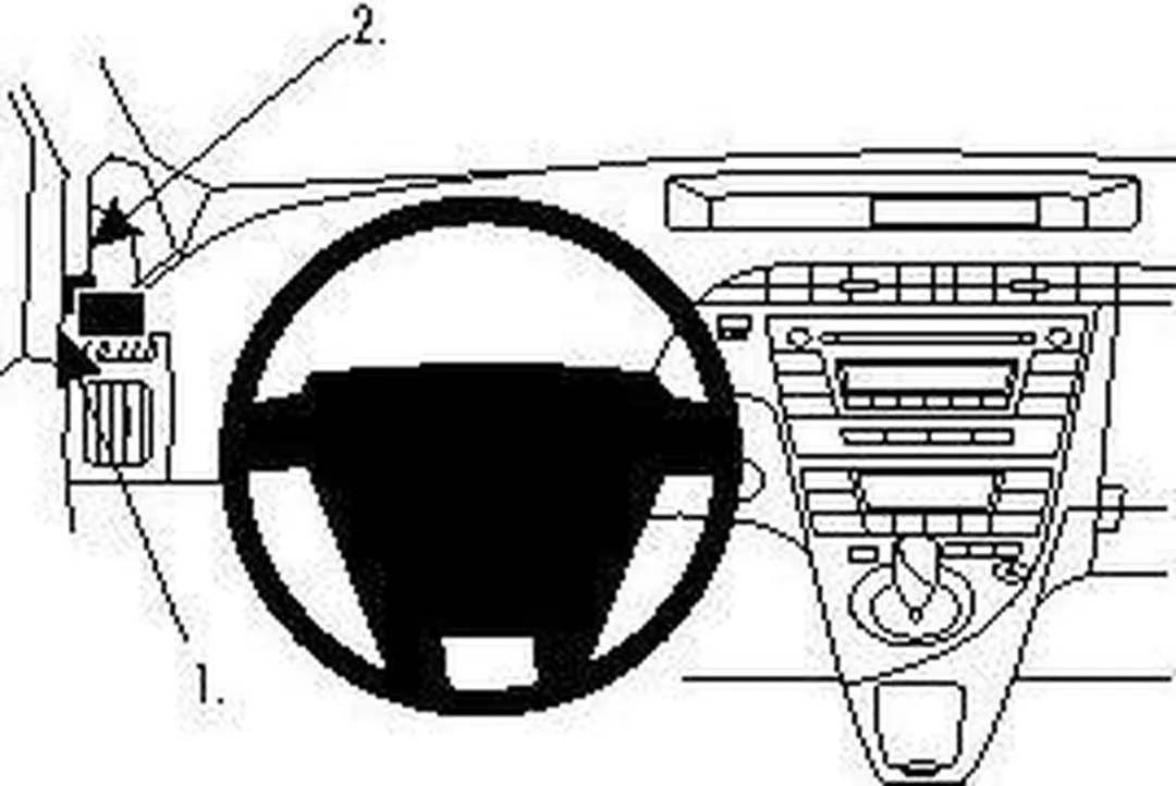 Brodit ProClip Toyota Prius 2010-2016 Houder - 804356 - Zwart