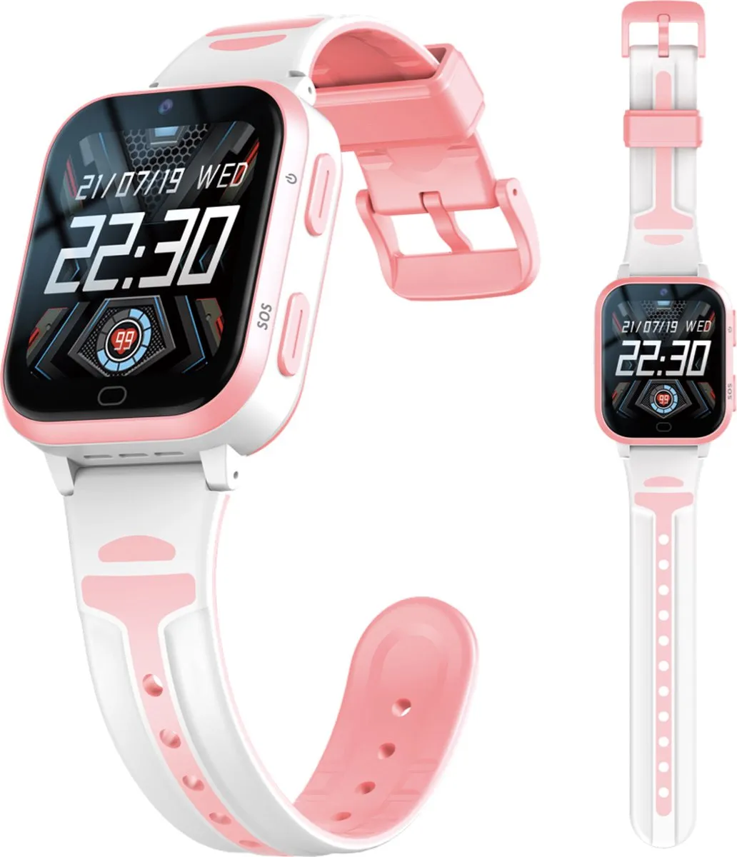 GPSHorlogeKids Yoda GPS Horloge - 4G Videobellen - Roze