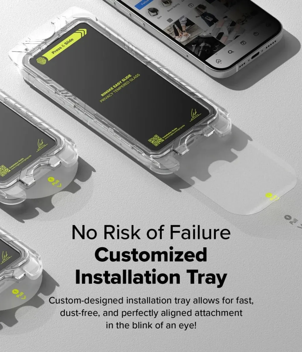 Ringke Easy Slide Privacy Screen Protector iPhone 16/15 Plus - 2 Stuks