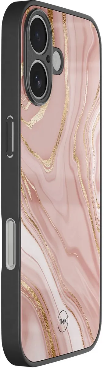 Casevibes iPhone 17 Hoesje Rose Marble - Roze