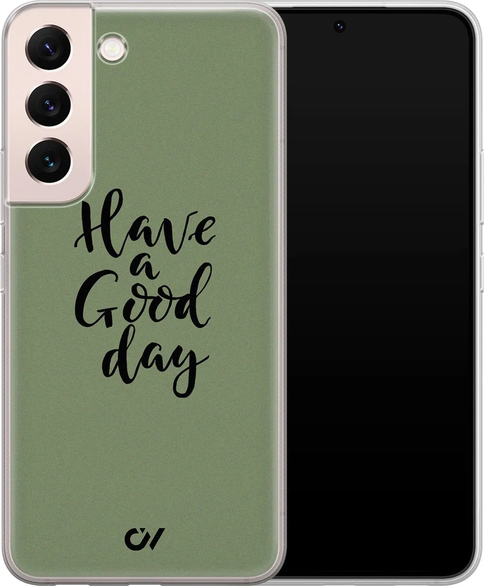 Casevibes Samsung Galaxy S22 Hoesje - Groen - S/S22/UV/042