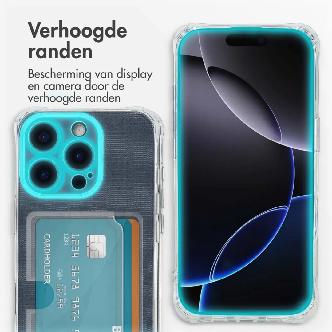 Imoshion Hoesje iPhone 16 Pro - 2 Pasjes - Transparant