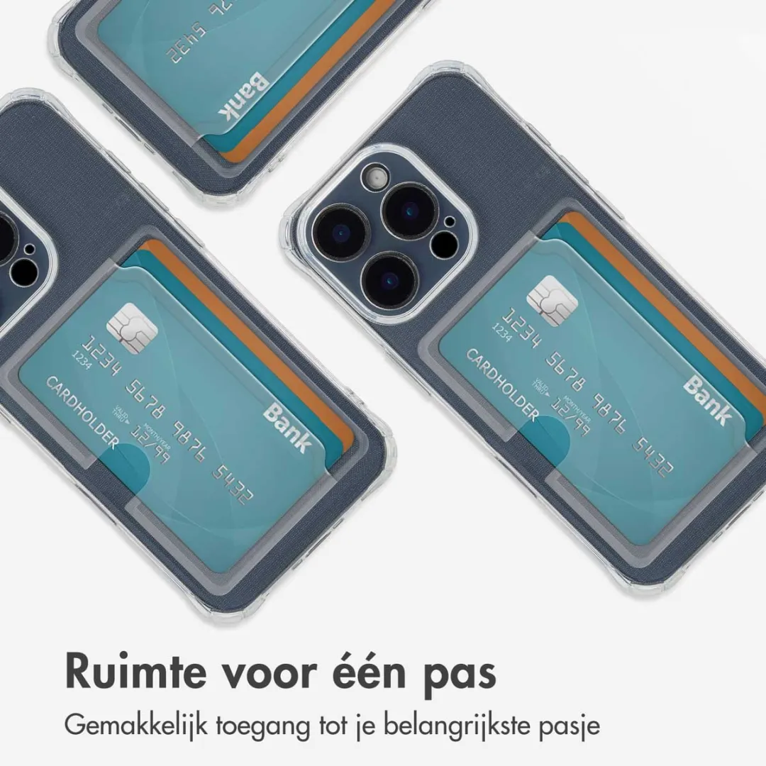 Imoshion Hoesje iPhone 16 Pro - 2 Pasjes - Transparant