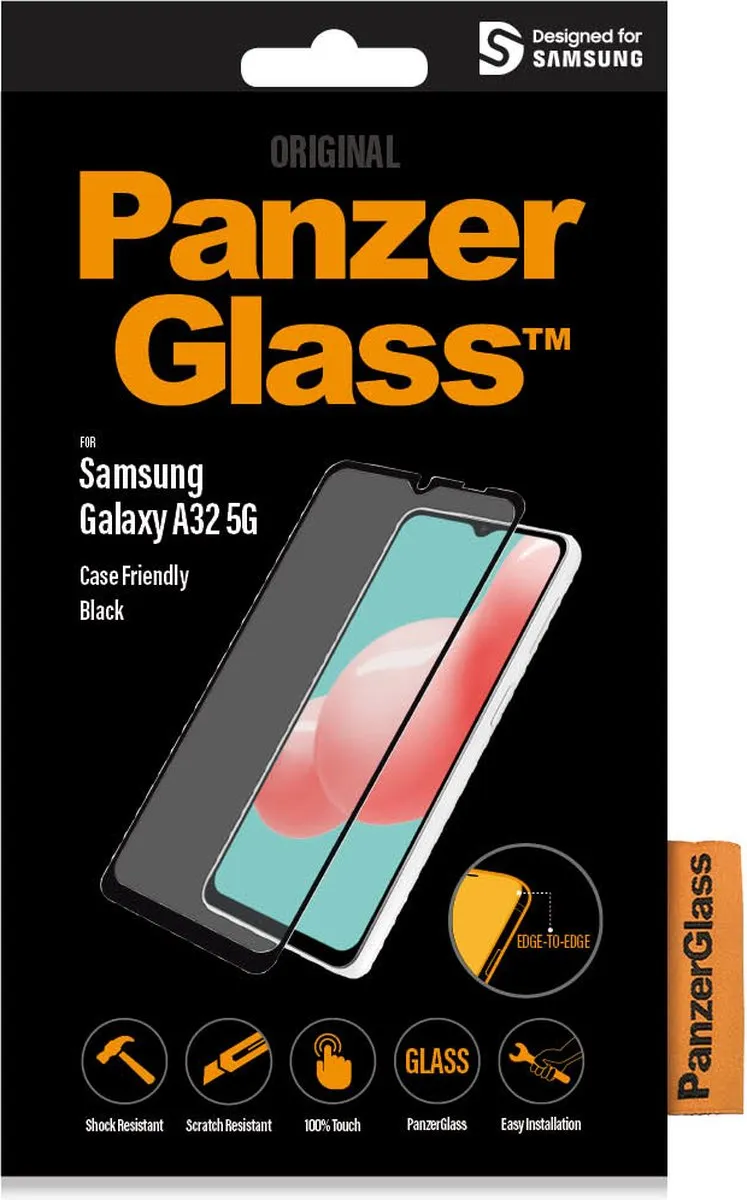 PanzerGlass PZ-7252 Screenprotector - Samsung Galaxy A32 5G - Zwart