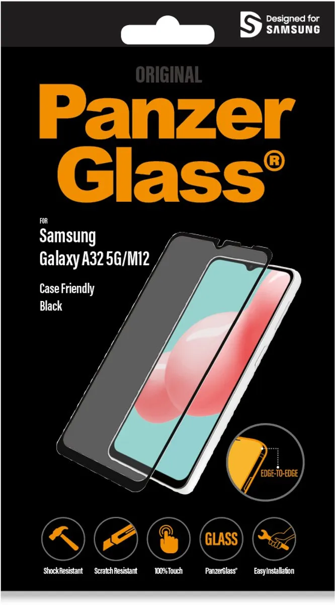 PanzerGlass PZ-7252 Screenprotector - Samsung Galaxy A32 5G - Zwart