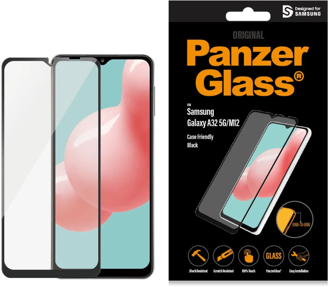 PanzerGlass PZ-7252 Screenprotector - Samsung Galaxy A32 5G - Zwart