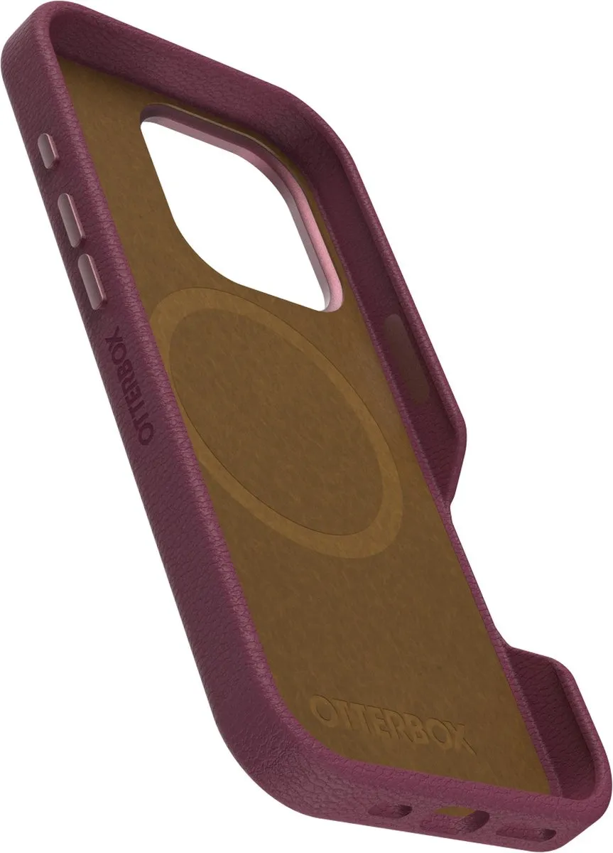 OtterBox Symmetry Cactus Leather Hoesje iPhone 16 Pro - Rood - 77-96313