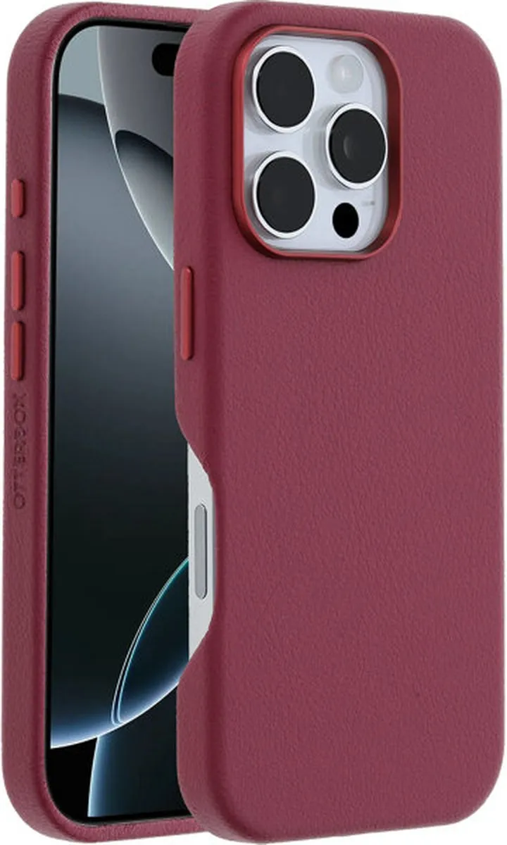 OtterBox Symmetry Cactus Leather Hoesje iPhone 16 Pro - Rood - 77-96313 - afbeelding 6 van 6
