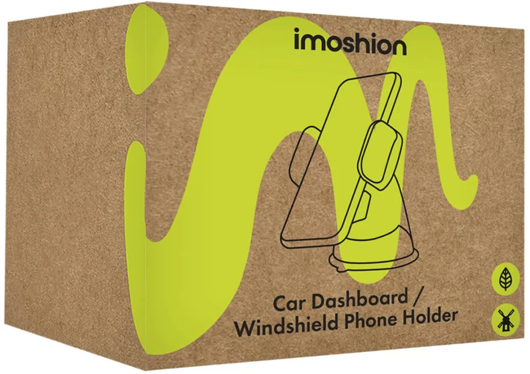 Imoshion SH00055097 2-in-1 Telefoonhouder Auto - 360° Draaibaar - Zwart