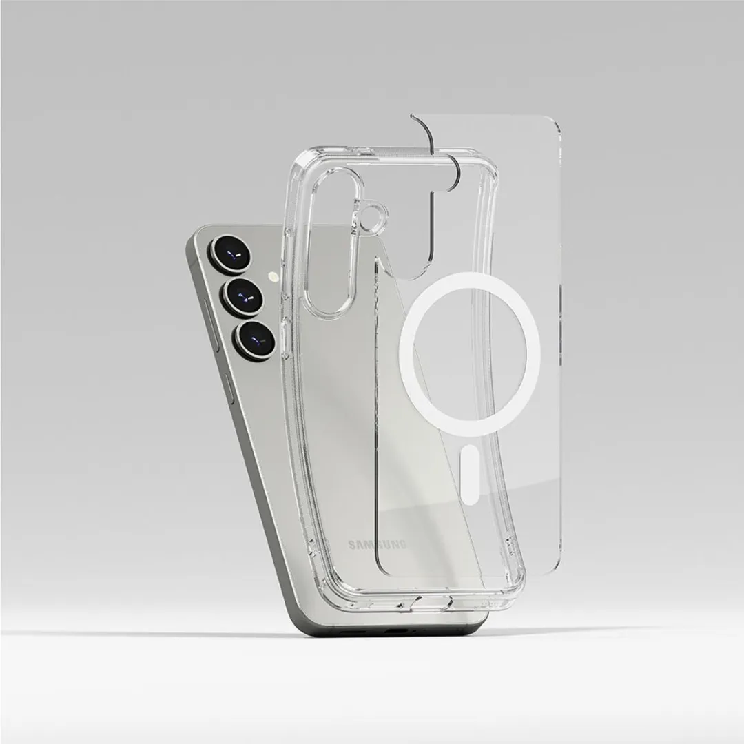 Ringke Fusion Magnetic MagSafe Hoesje Galaxy S25 - Transparent