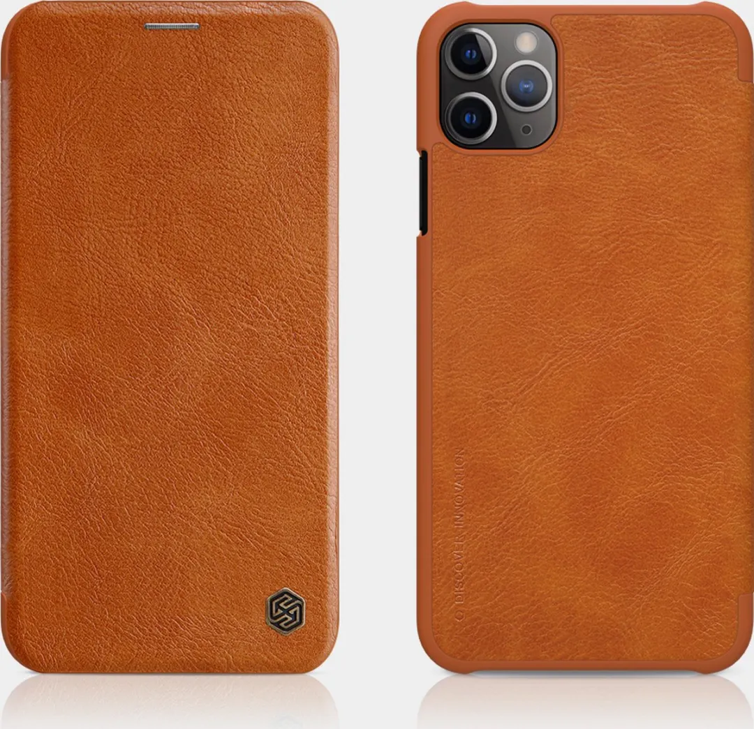 Nillkin Qin Leather Case iPhone 11 Pro - Bruin - afbeelding 3 van 6