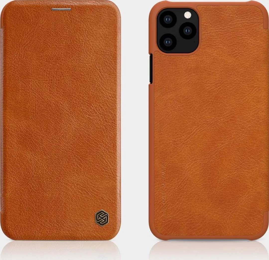 Nillkin Qin Leather Case iPhone 11 Pro - Bruin - afbeelding 5 van 6
