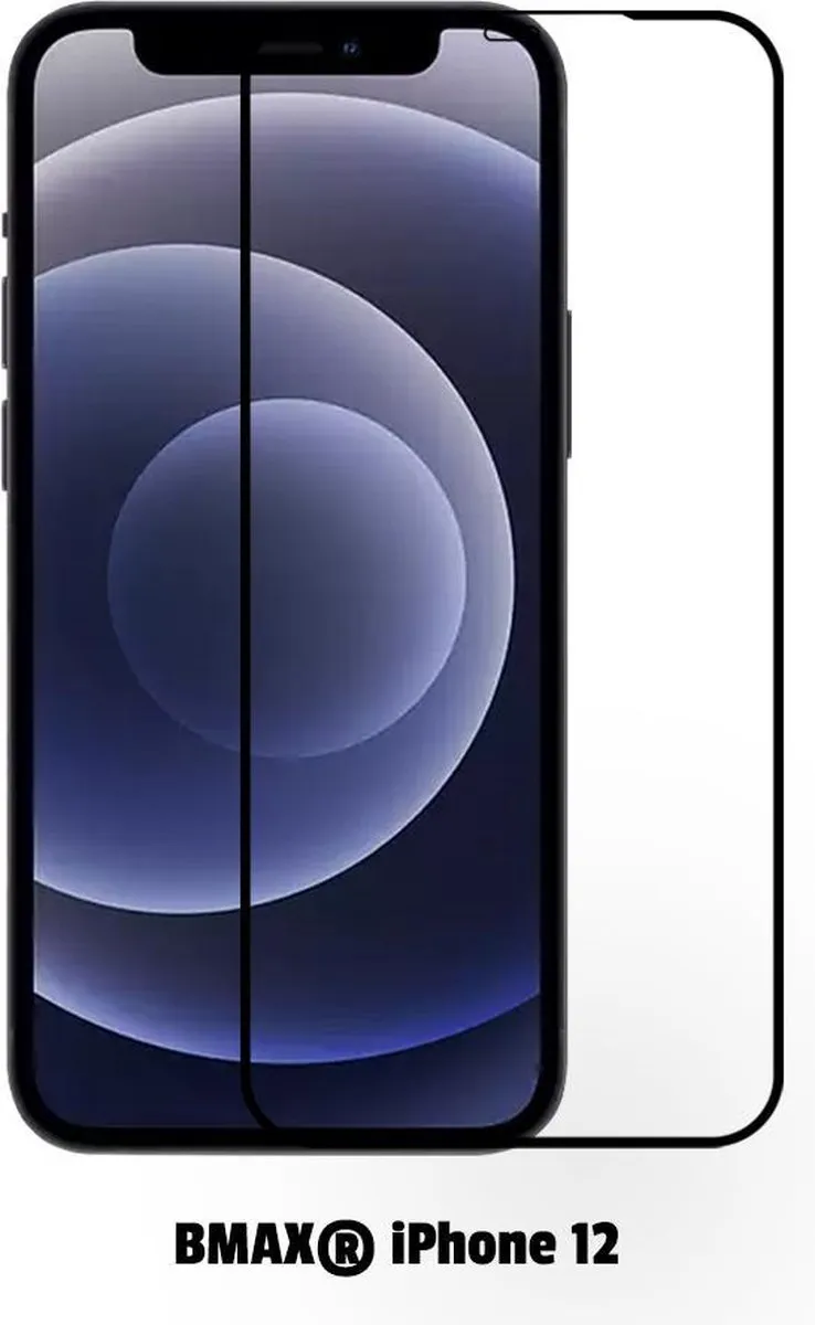 BMAX iPhone 12 Screenprotector 2 Stuks - Zwart