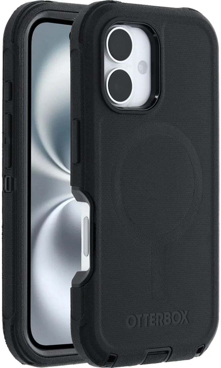 OtterBox Defender Pro MagSafe iPhone 16 Hoes - Zwart - afbeelding 4 van 5