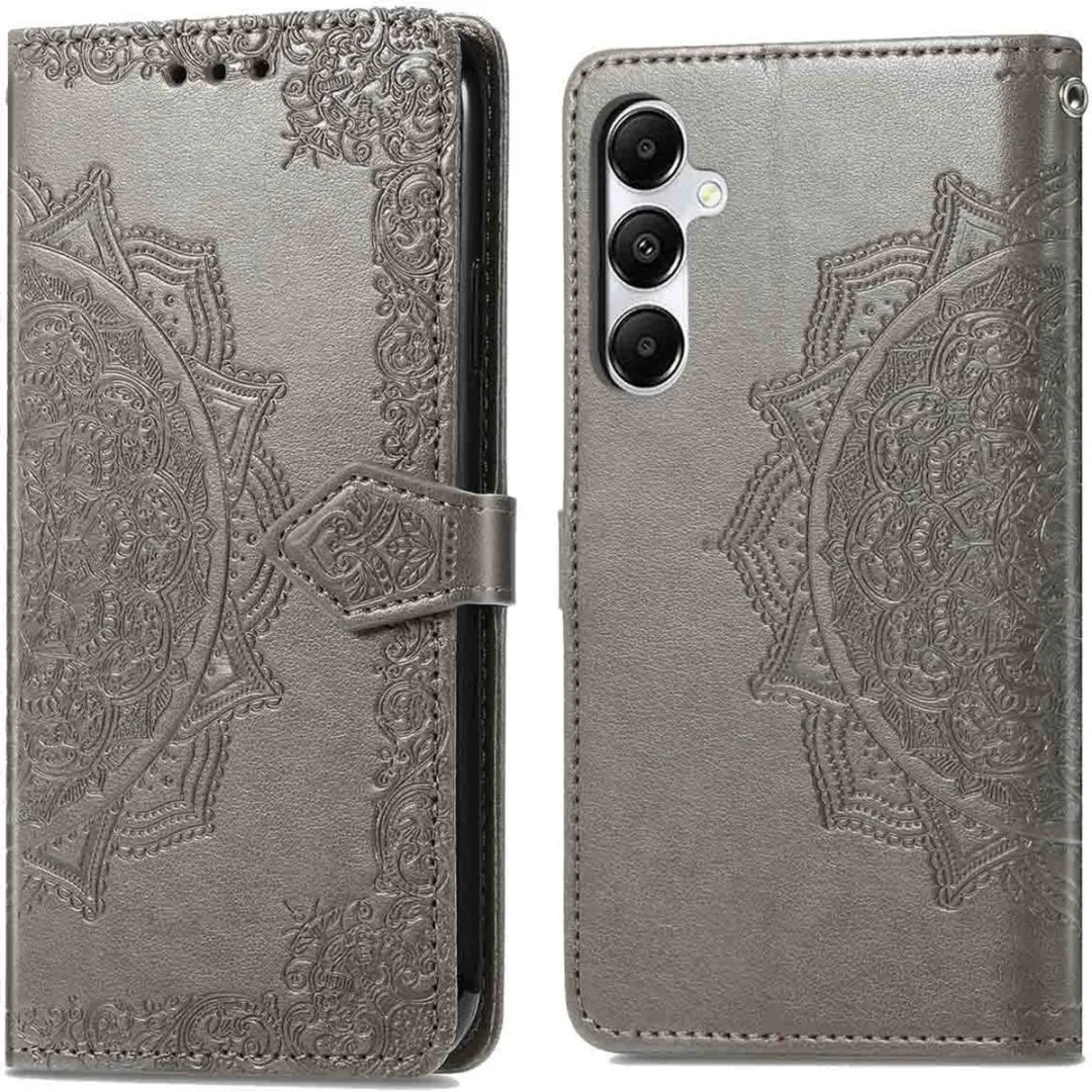 Imoshion Hoesje Samsung Galaxy A35 - Mandala Bookcase Grijs