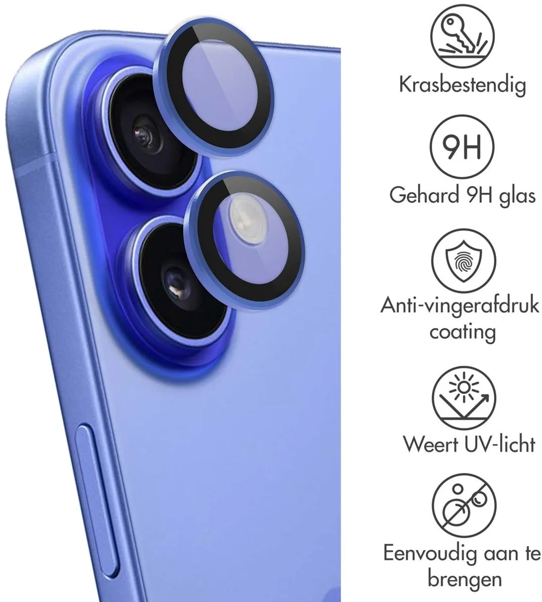 Imoshion Camera Lens Protector SH00080334 - 2 Stuks - Ultramarine