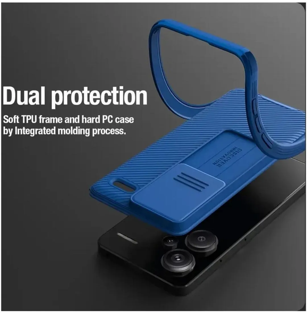 Nillkin CamShield Hoesje Xiaomi Redmi Note 13 Pro+ - Blauw
