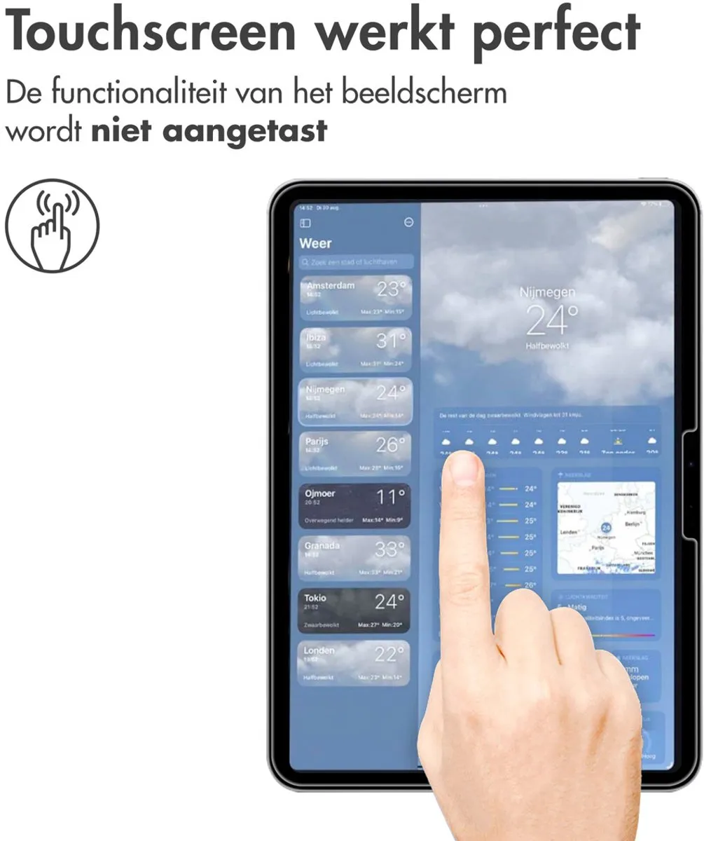 Imoshion SH00074109 Tablet Screenprotector - iPad Pro 11 (2024/2025) - Gehard Glas