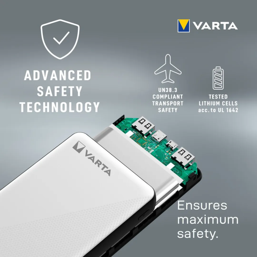 Varta Powerbank 20000mAh - Wit/zwart - afbeelding 6 van 6