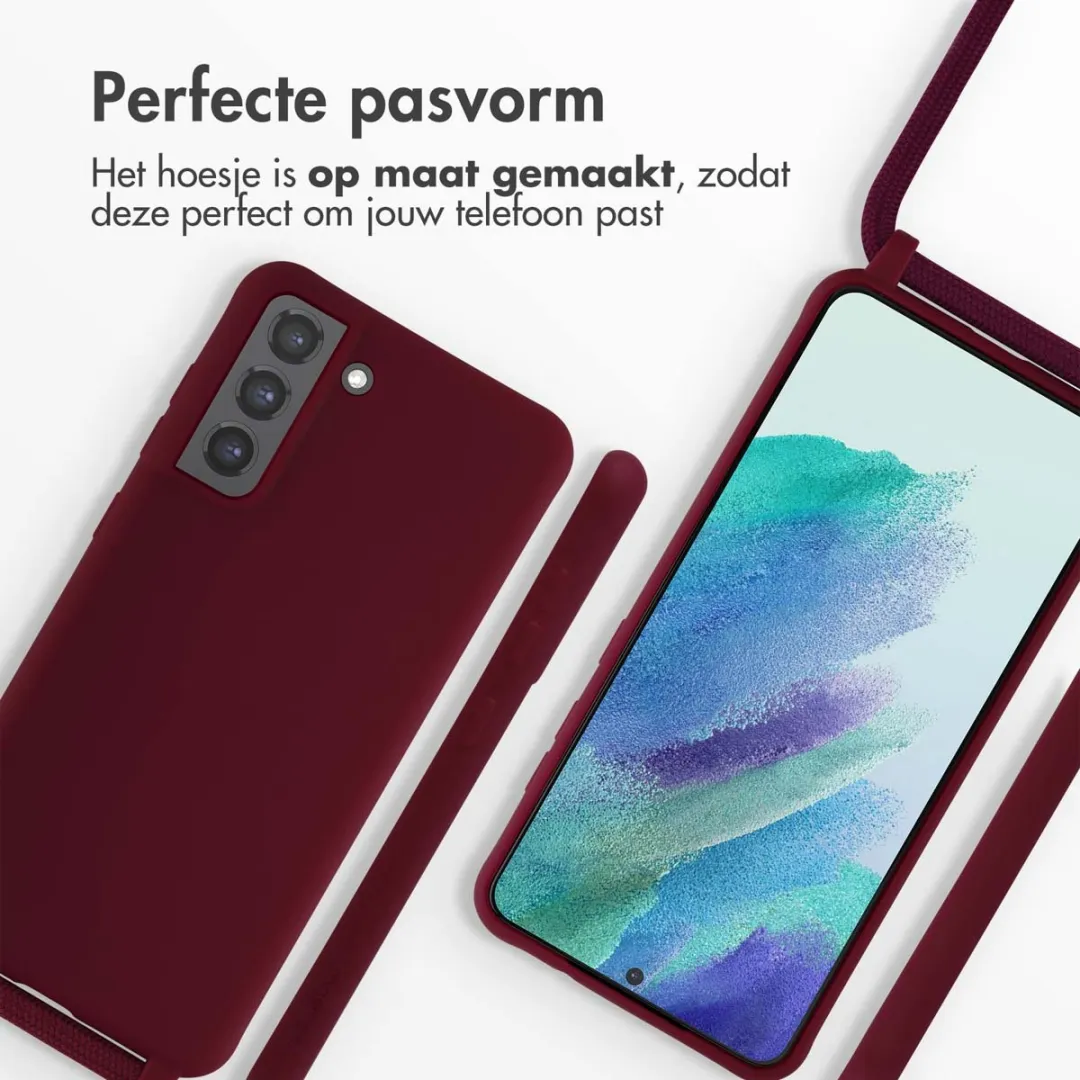 Imoshion Siliconen Hoesje Samsung Galaxy S21 FE - Donkerrood
