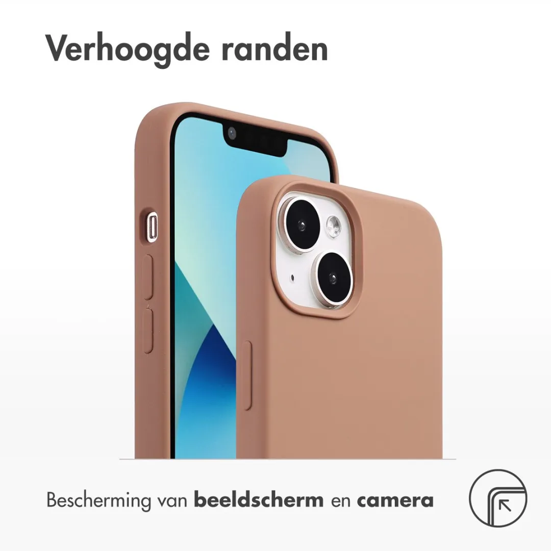 Accezz Hoesje iPhone 13 Mini Lichtbruin - MagSafe