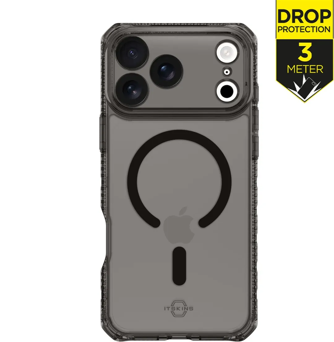 ITSKINS iPhone 17 Pro MagSafe Hoesje Level 2 HybridMagFrost AP7X-HMFRT-BLCK