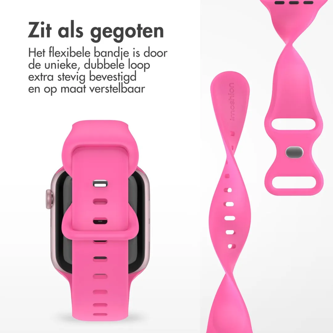 Imoshion Siliconen Bandje Apple Watch 44-49mm - Fuchsia - afbeelding 4 van 6