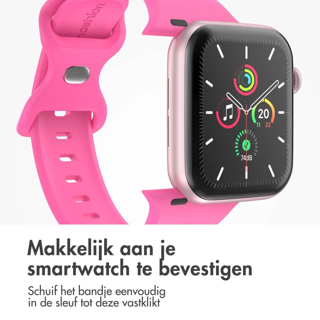 Imoshion Siliconen Bandje Apple Watch 44-49mm - Fuchsia - afbeelding 5 van 6