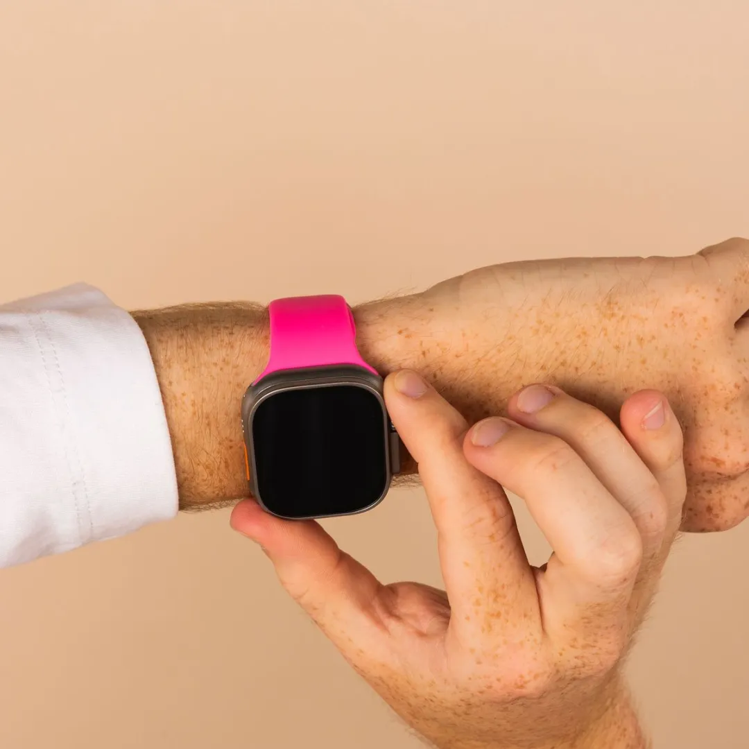 Imoshion Siliconen Bandje Apple Watch 44-49mm - Fuchsia - afbeelding 3 van 6