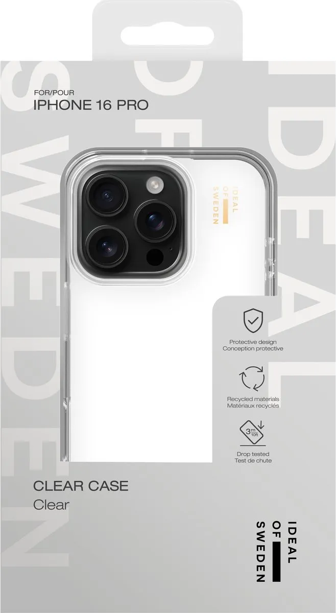 iDeal of Sweden Clear Case iPhone 16 Pro - Transparant - IDCLC-I2461P-471