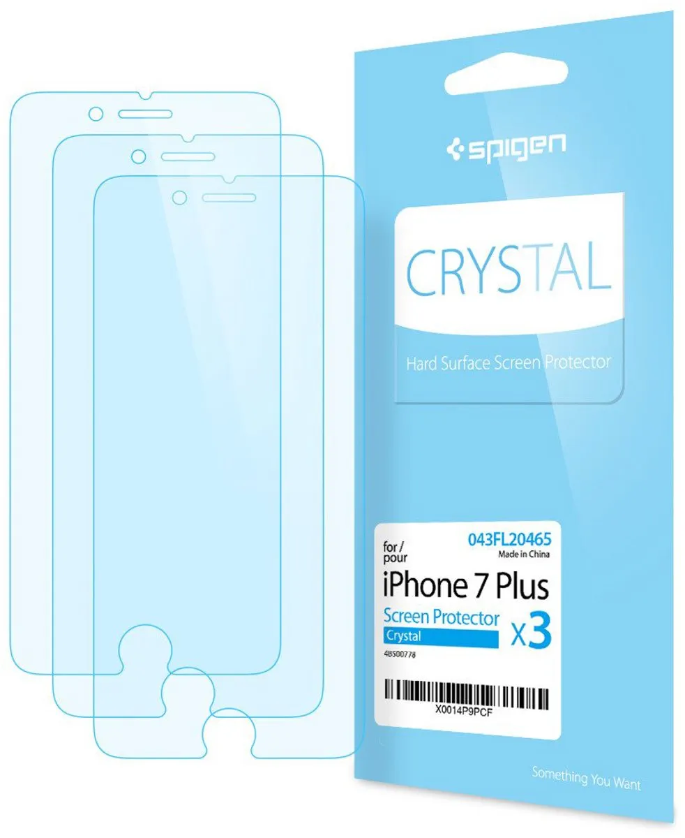 Spigen Crystal Screenprotector iPhone 7 Plus