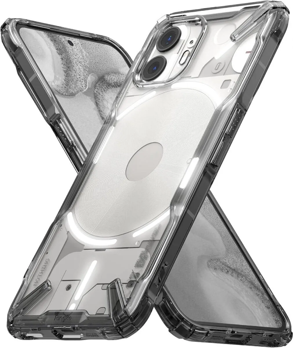 Ringke Fusion X Hoesje Nothing Phone (2) - Zwart