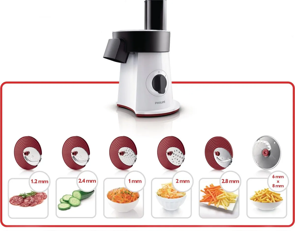 Philips Viva SaladMaker HR1388/80 - 6 Snelheden