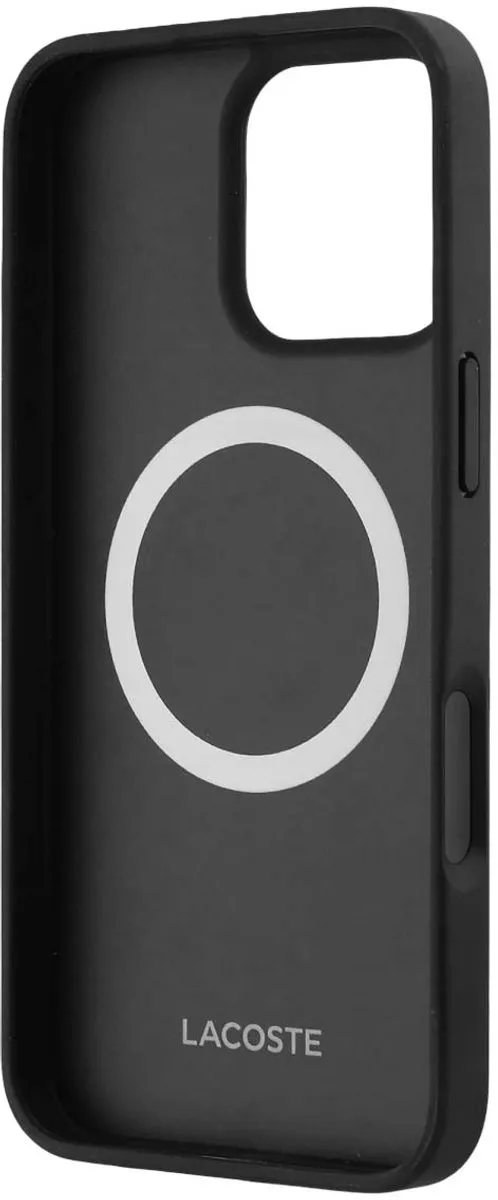 Lacoste MagSafe Hoes iPhone 16 Pro LCHMP16LPIGK - Zwart - afbeelding 5 van 5