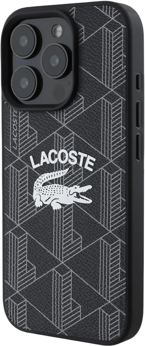 Lacoste MagSafe Hoes iPhone 16 Pro LCHMP16LPIGK - Zwart - afbeelding 2 van 5